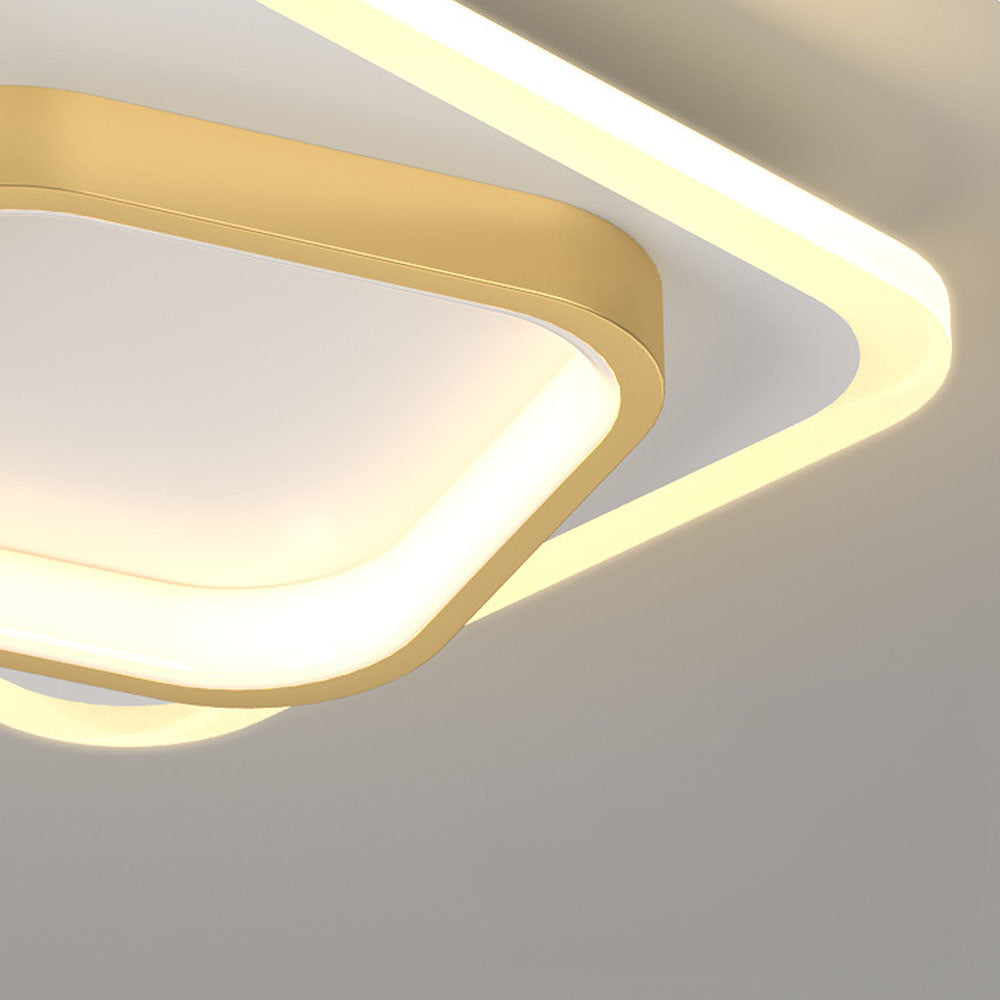 Ceiling Light | Geometric Square LED Fixture
