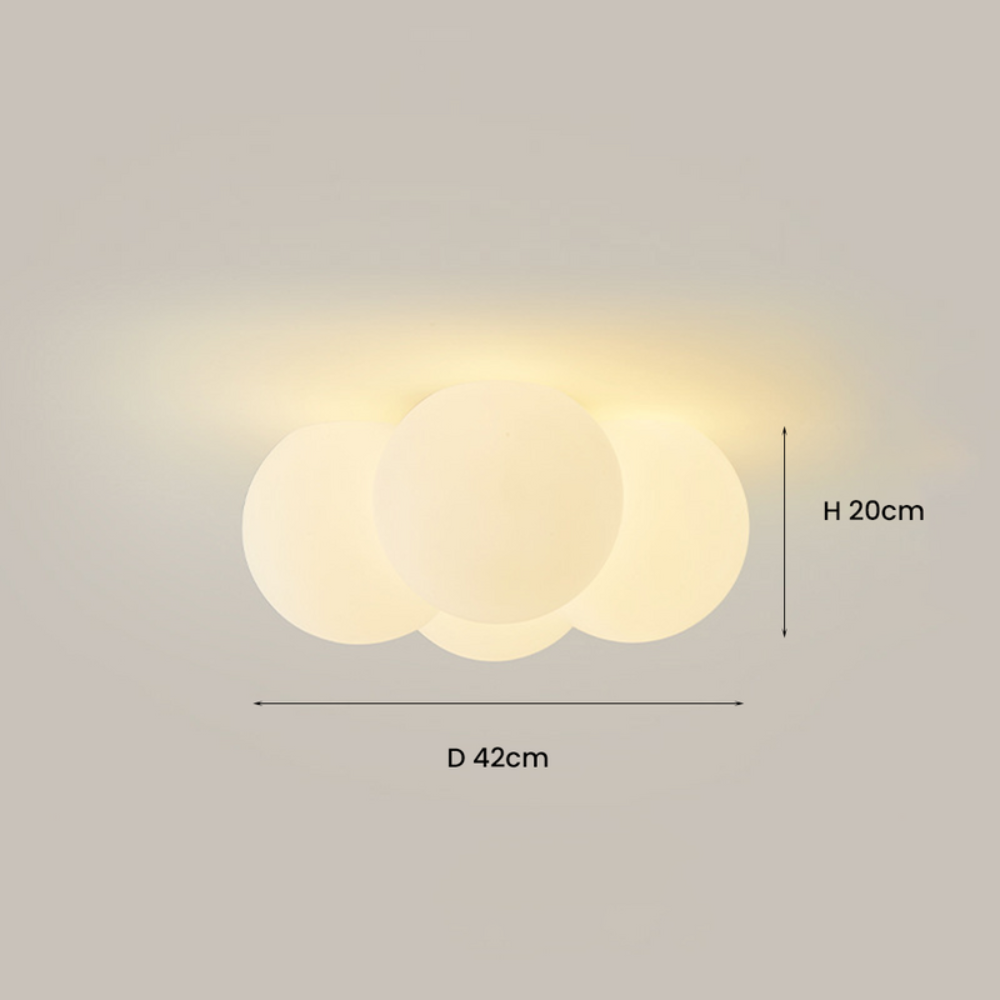 Cloud Inspired LED Ceiling Light | Modern Soft Glow Flush Mount Fixture