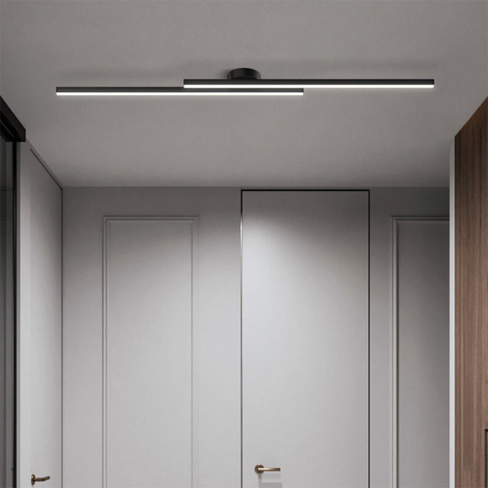 Modern Long Strip LED Ceiling Light | Sleek Semi Flush Mount