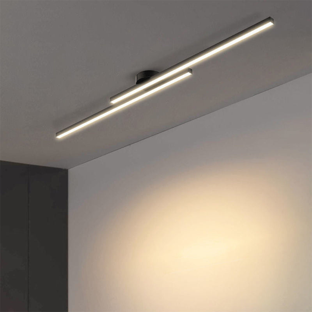 Modern Long Strip LED Ceiling Light | Sleek Semi Flush Mount