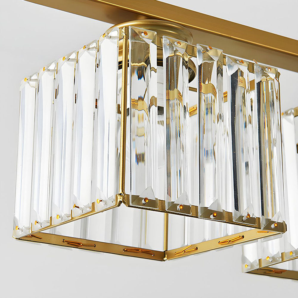 Pendant Light | Rectangular Multi Glass Shade