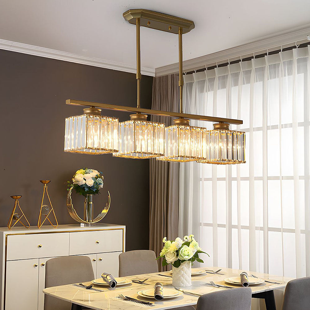 Pendant Light | Rectangular Multi Glass Shade