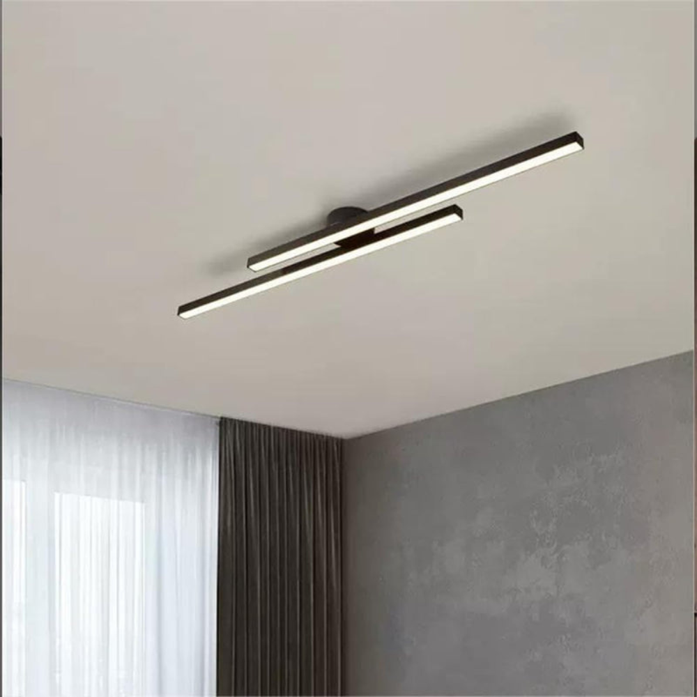 Modern Long Strip LED Ceiling Light | Sleek Semi Flush Mount