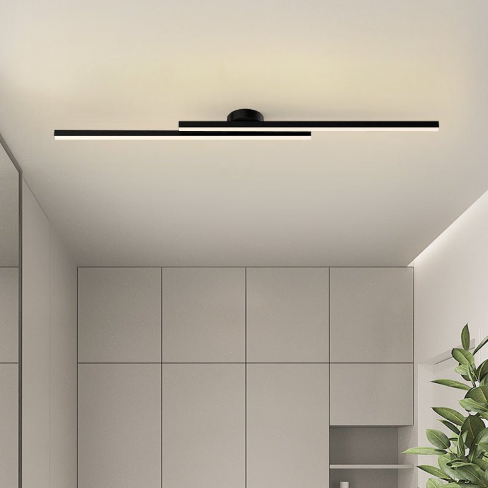 Modern Long Strip LED Ceiling Light | Sleek Semi Flush Mount