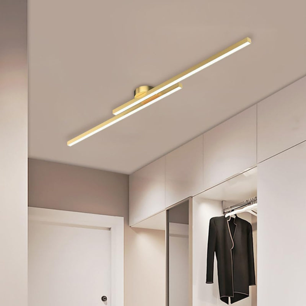 Modern Long Strip LED Ceiling Light | Sleek Semi Flush Mount