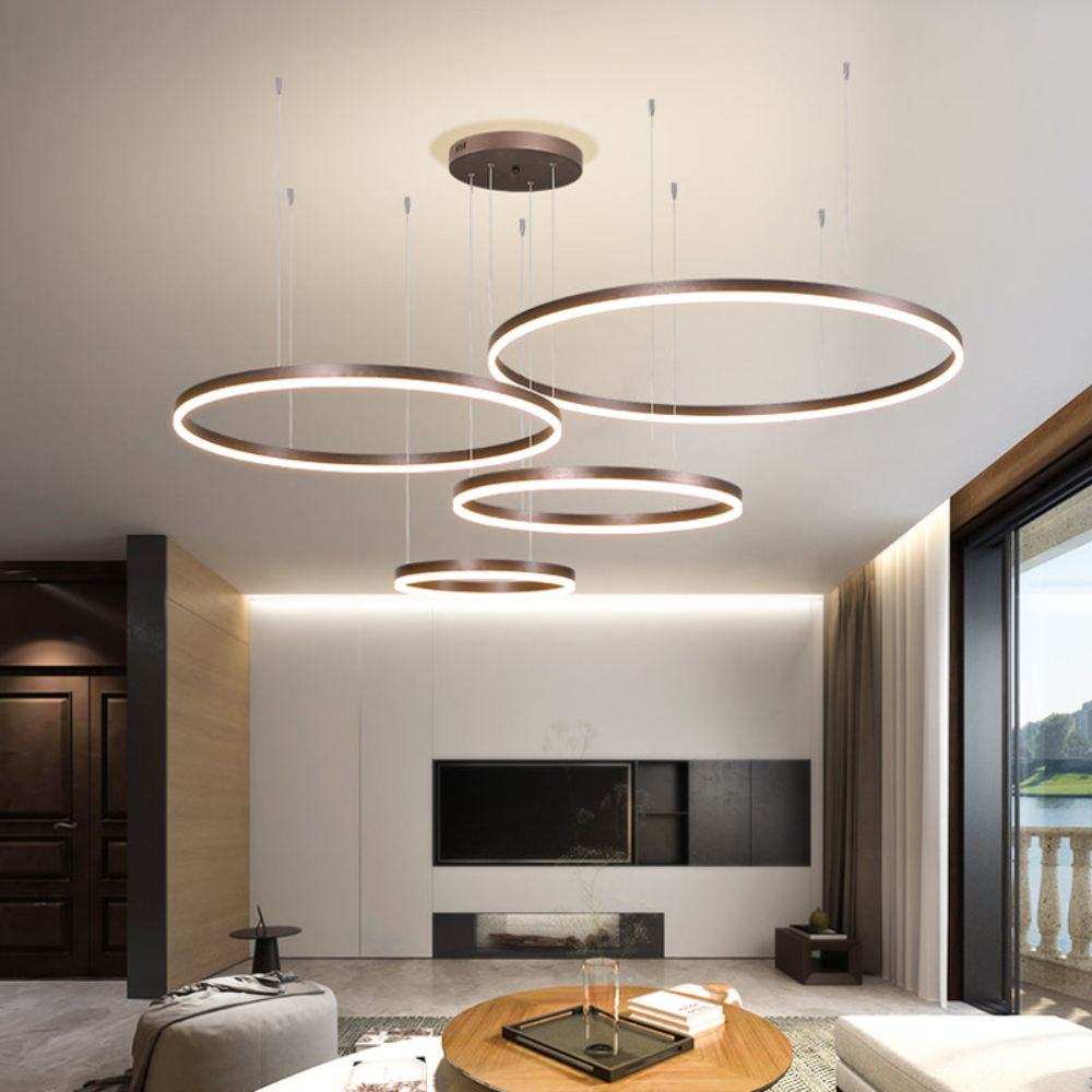Modern Pendant Light with Ring Design | Contemporary Ceiling