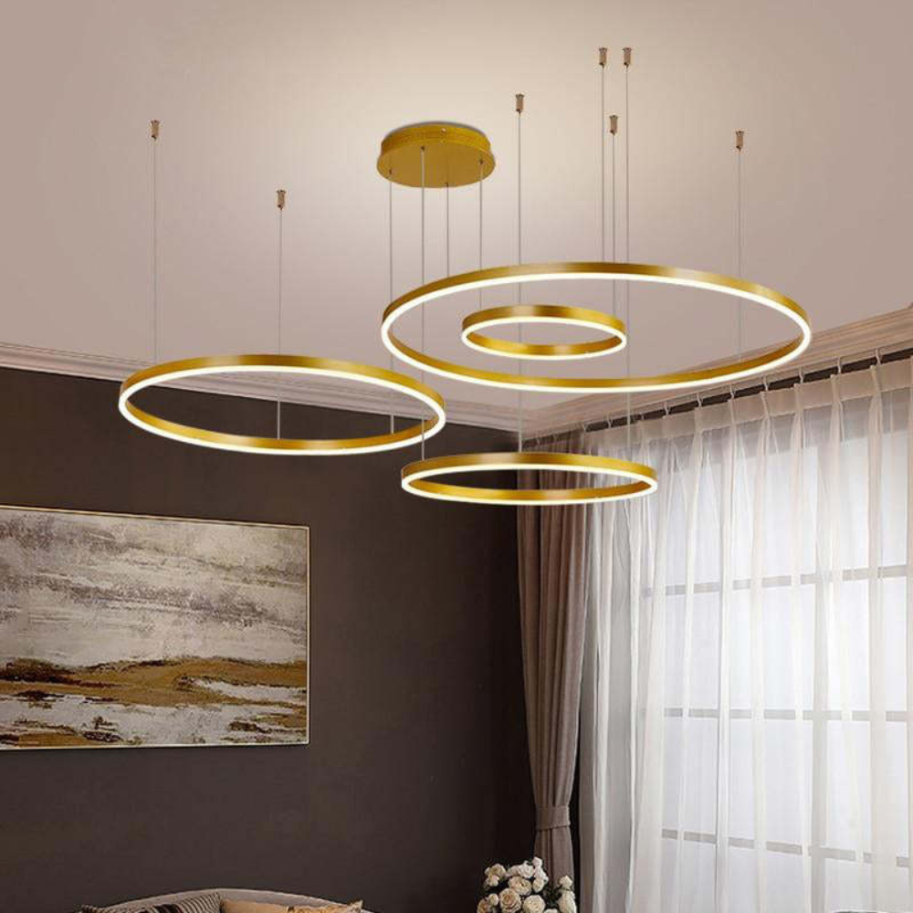Modern Pendant Light with Ring Design | Contemporary Ceiling