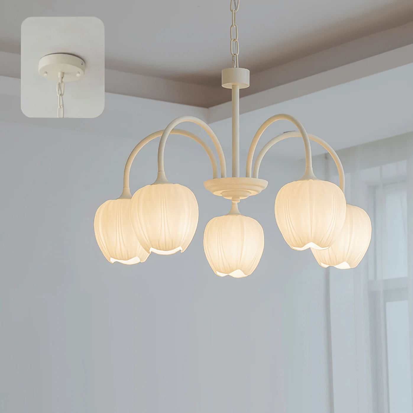 Chandelier Light | Modern Floral Pendant Light