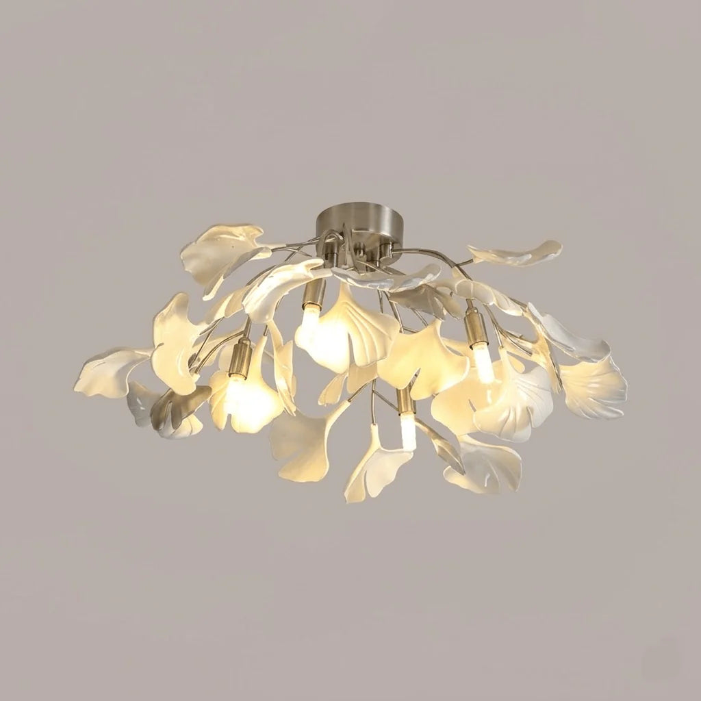 Ginkgo Leaf Chandelier | Nature-Inspired Branch Ceiling Fixture