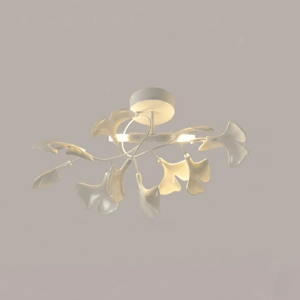Ginkgo Leaf Chandelier | Nature-Inspired Branch Ceiling Fixture