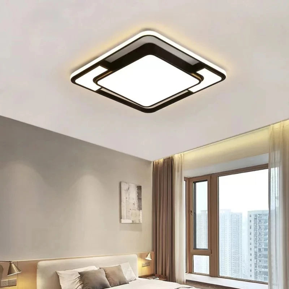 Remote Controlled LED Fixture | Modern Ceiling Light for Living and Dining Rooms