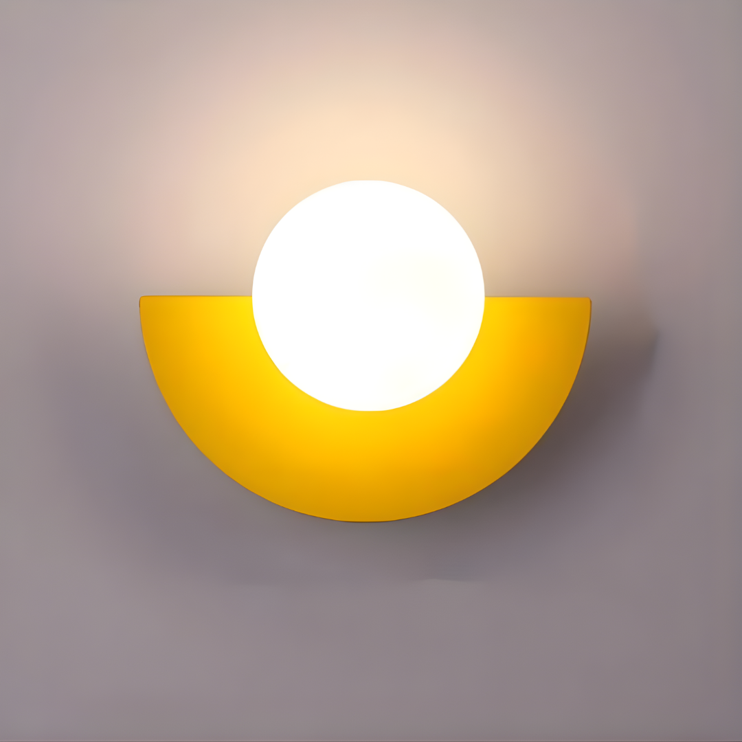 Wall Light | Semi-Circle Metal Fixture