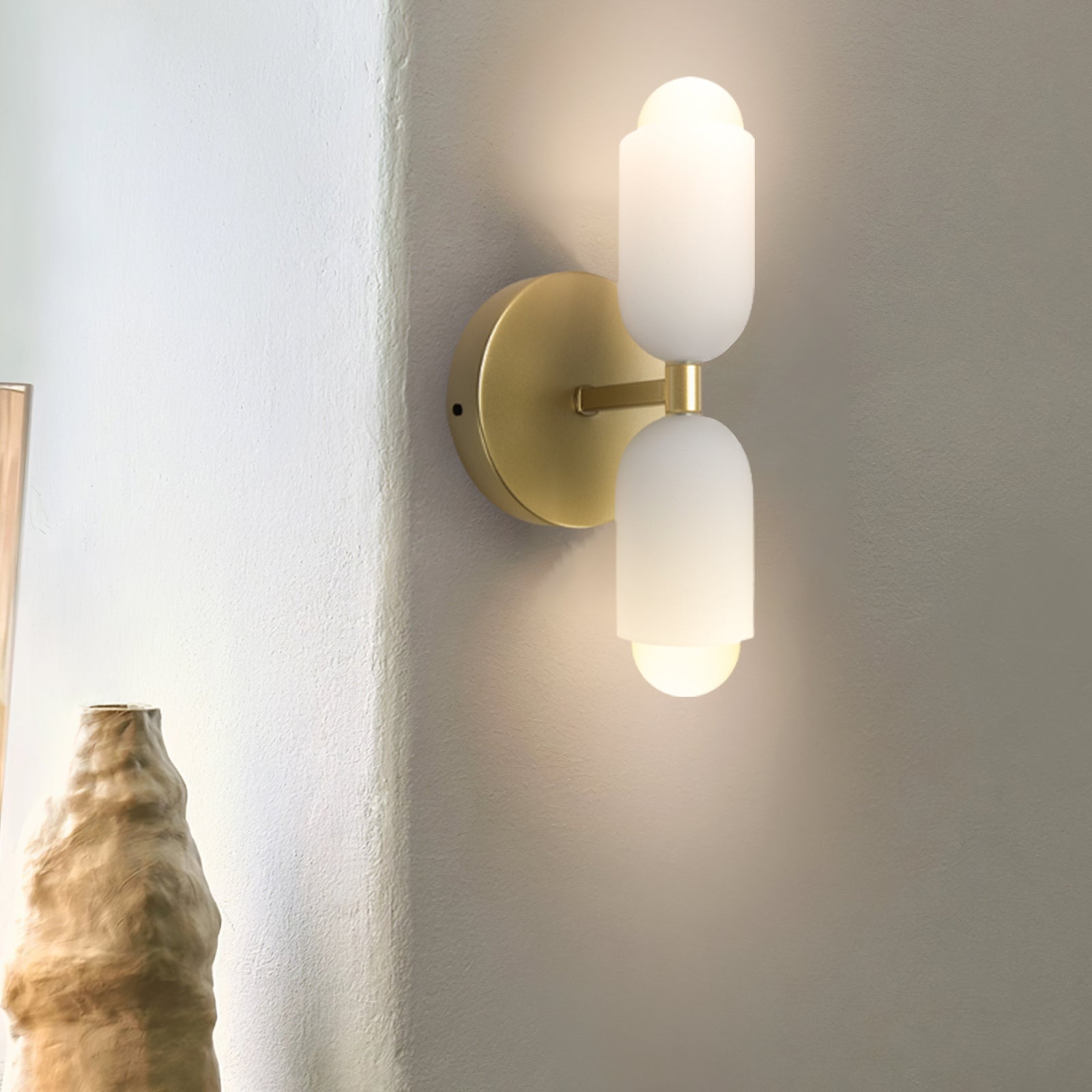 Wall Light | Dual Cylinder Sconce