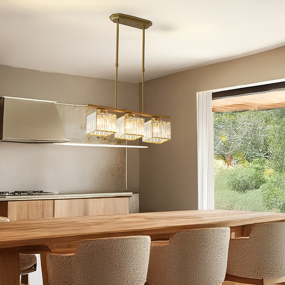 Pendant Light | Rectangular Multi Glass Shade