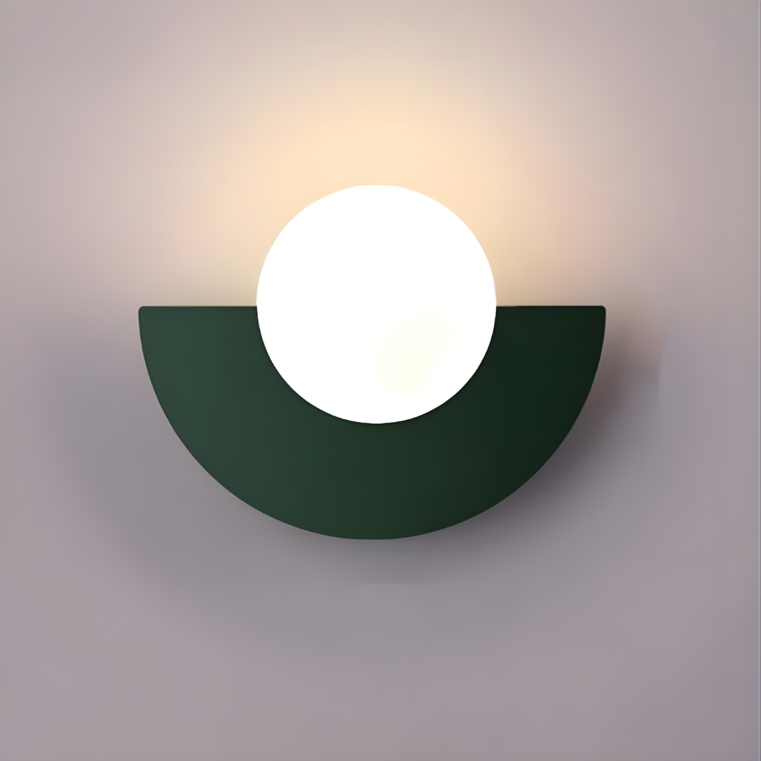 Wall Light | Semi-Circle Metal Fixture