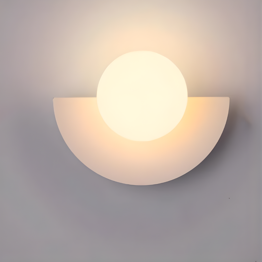 Wall Light | Semi-Circle Metal Fixture