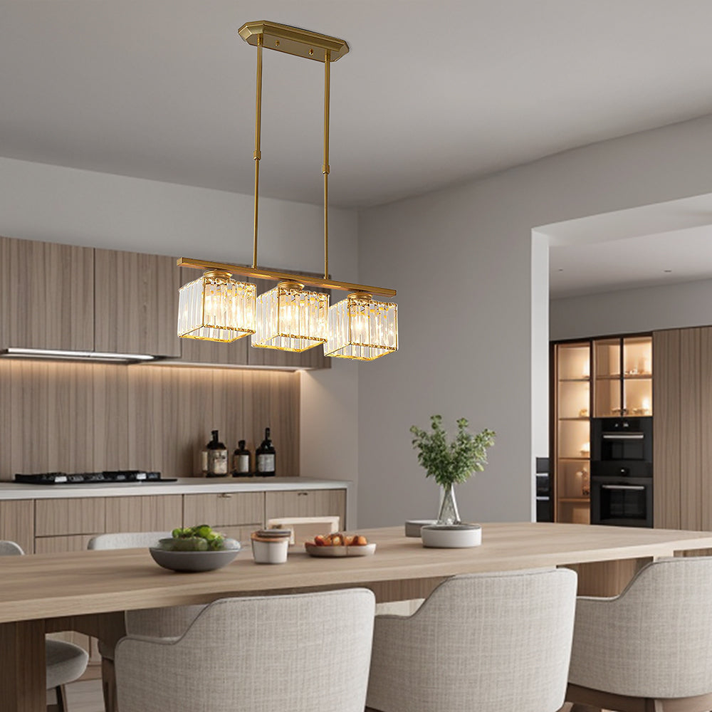 Pendant Light | Rectangular Multi Glass Shade