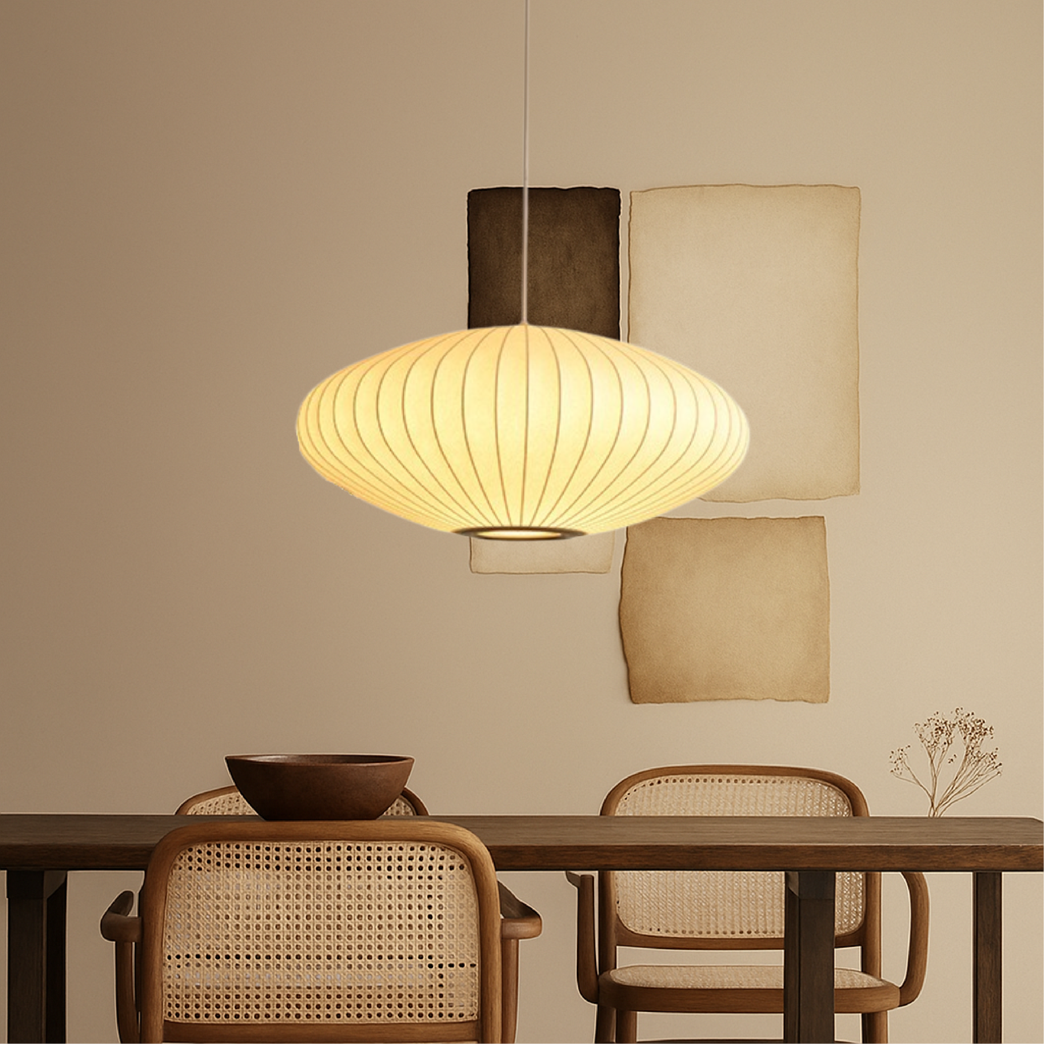 Pendant Light | Saucer Shaped Ceiling Lamp