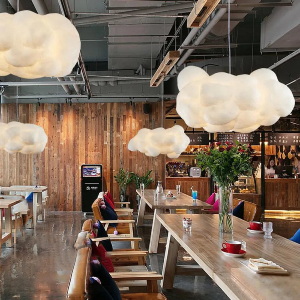Modern Cloud Inspired Pendant Light | Soft Ambient Ceiling Lighting for Home Interiors
