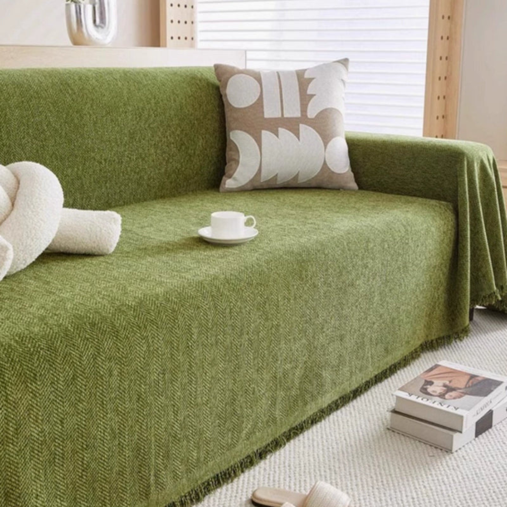 Living Room Pet Friendly Sofa Cover | Modern Slipcover Design