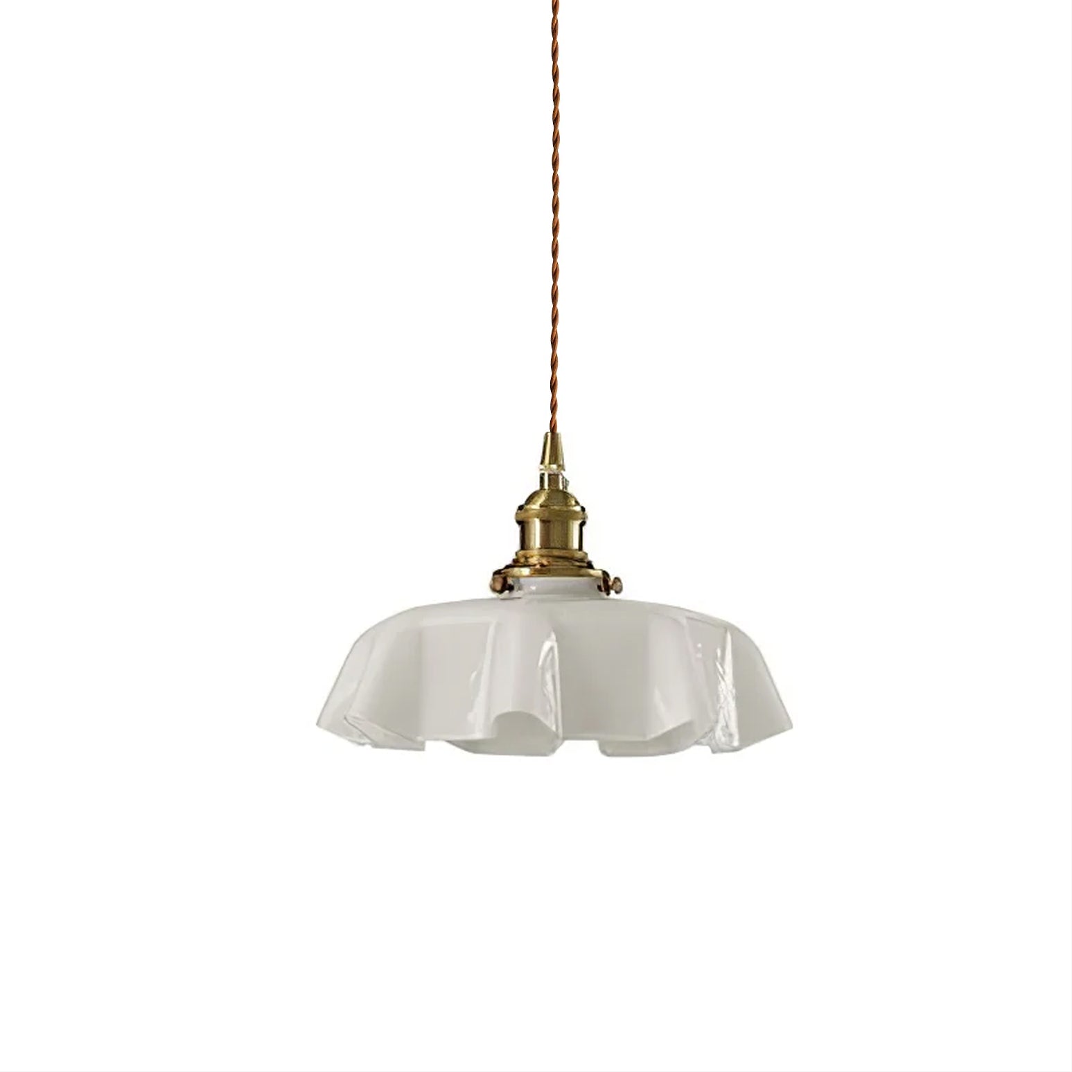 Pendant Light Scalloped | French Flower Ceiling Lamp