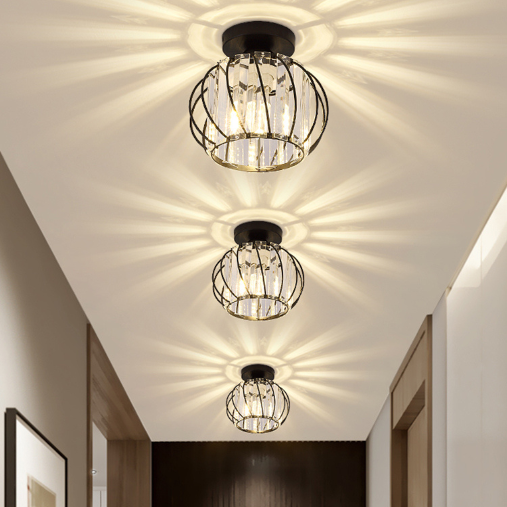 Crystal Flush Light | Nordic Style Ceiling Fixture