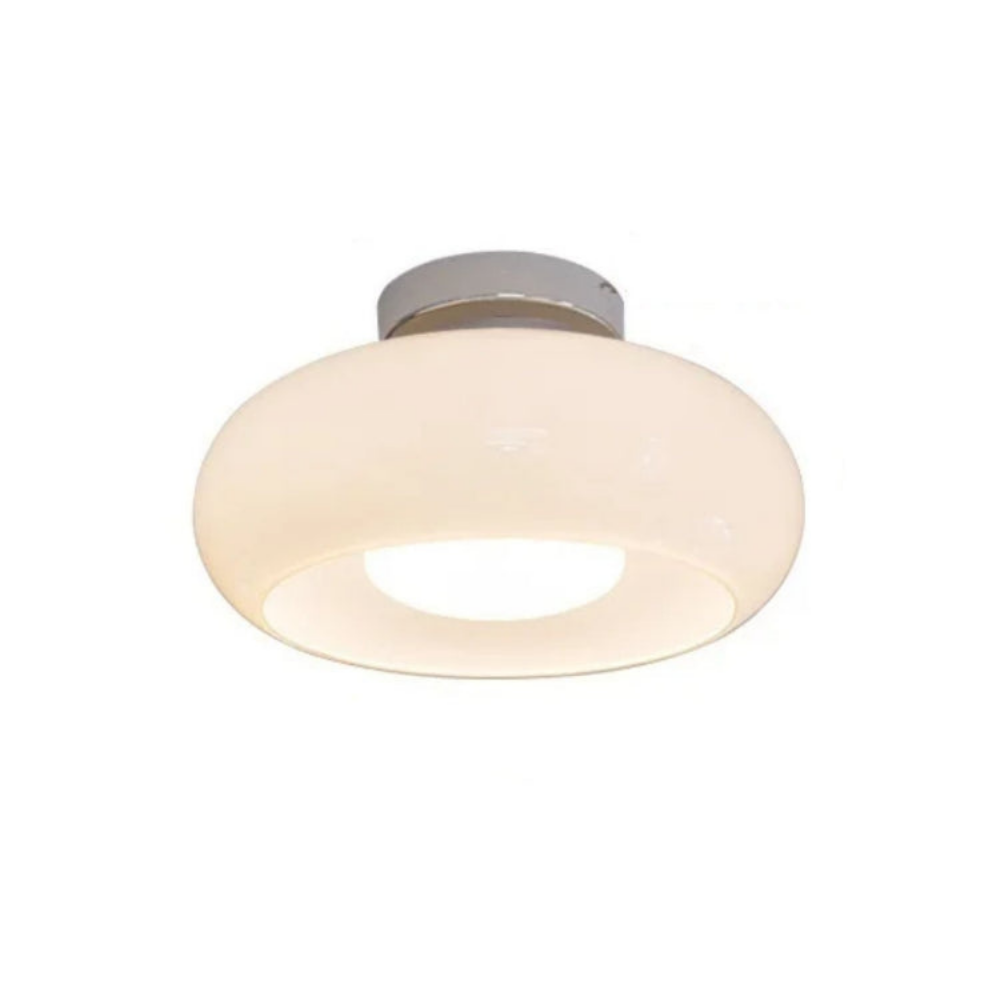 Amber Ceiling Light with Round Design | Warm Lighting for Living Room
