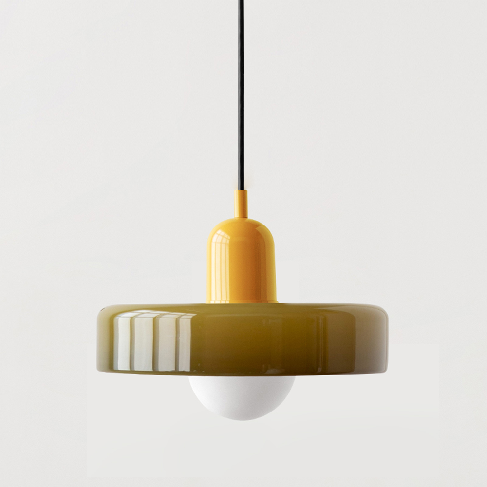 Modern Pendant Light | Triple Glass Ceiling Fixture