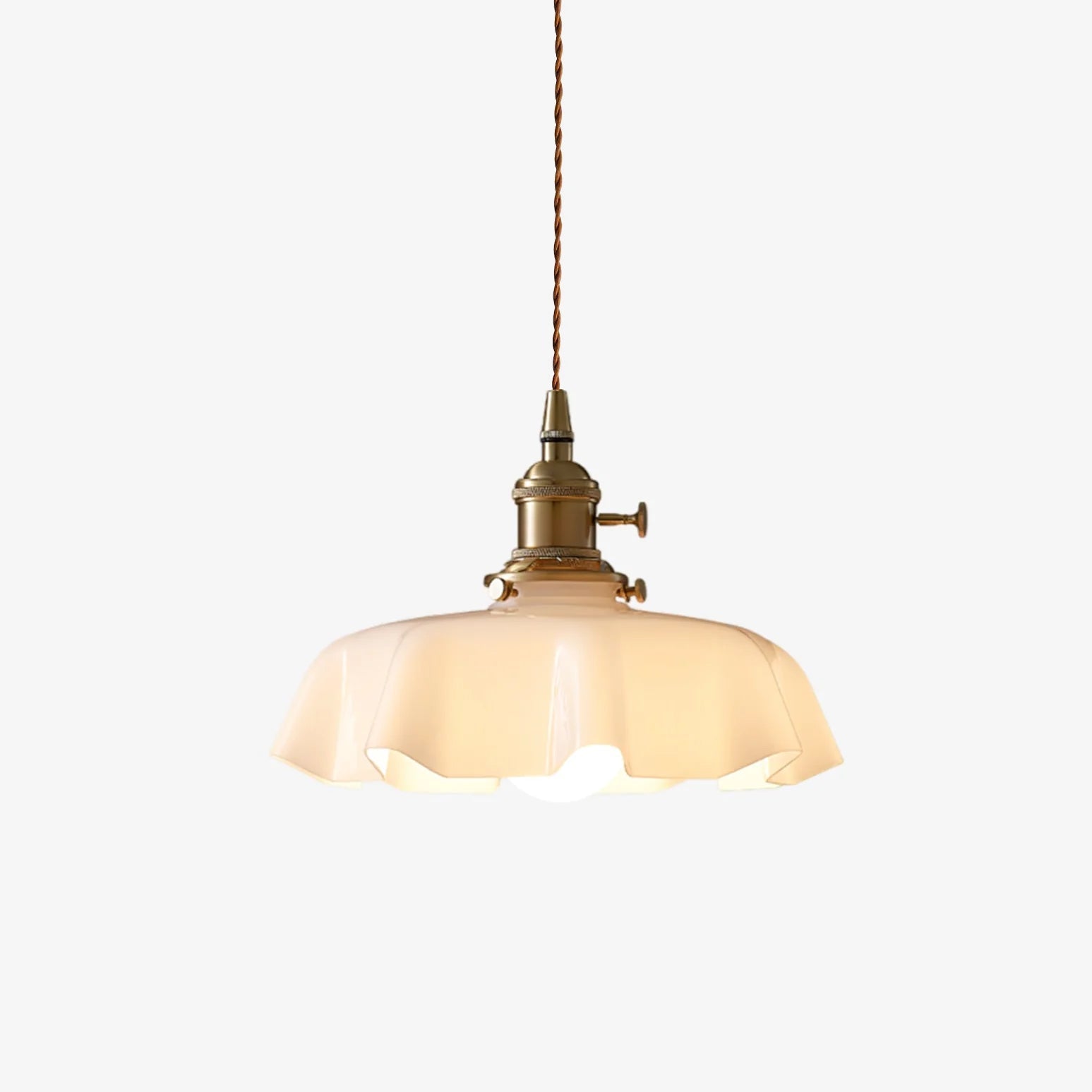 Pendant Light Scalloped | French Flower Ceiling Lamp