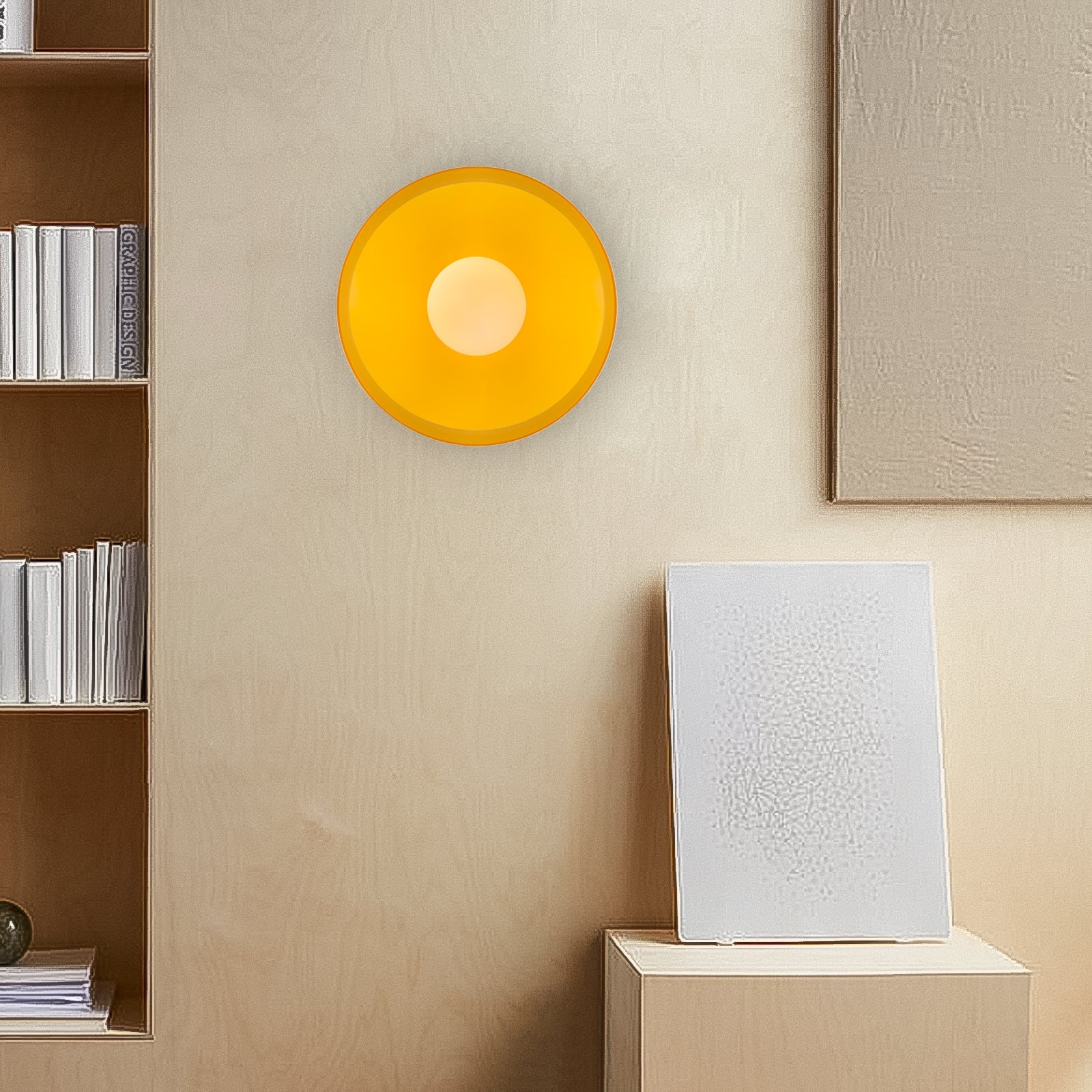 Ceiling Light | Round Glass Flush Ceiling Fixture