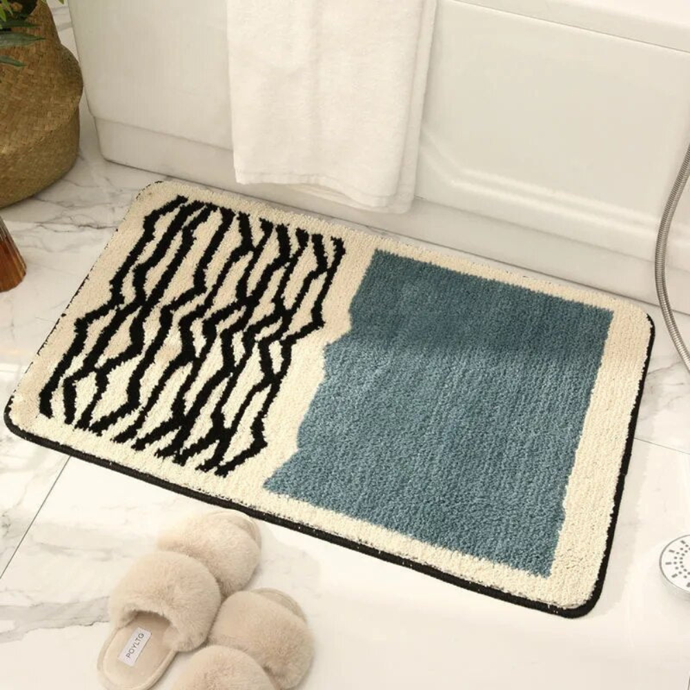 Bathroom Non Slip Bath Mat | Abstract Modern Design