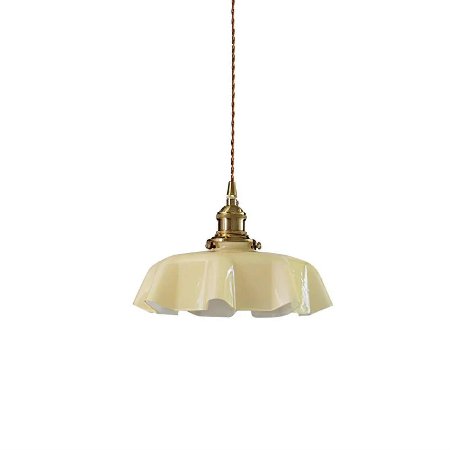 Pendant Light Scalloped | French Flower Ceiling Lamp
