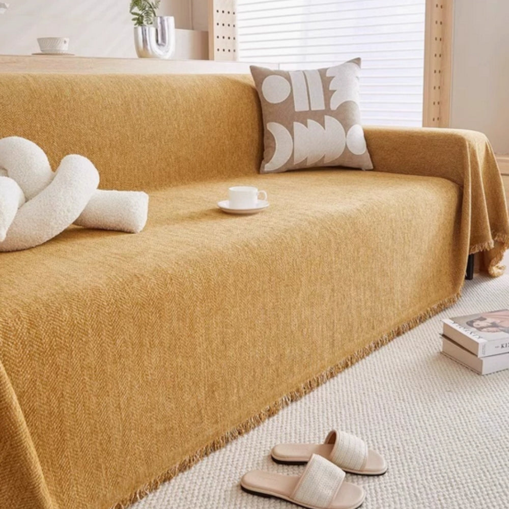 Living Room Pet Friendly Sofa Cover | Modern Slipcover Design