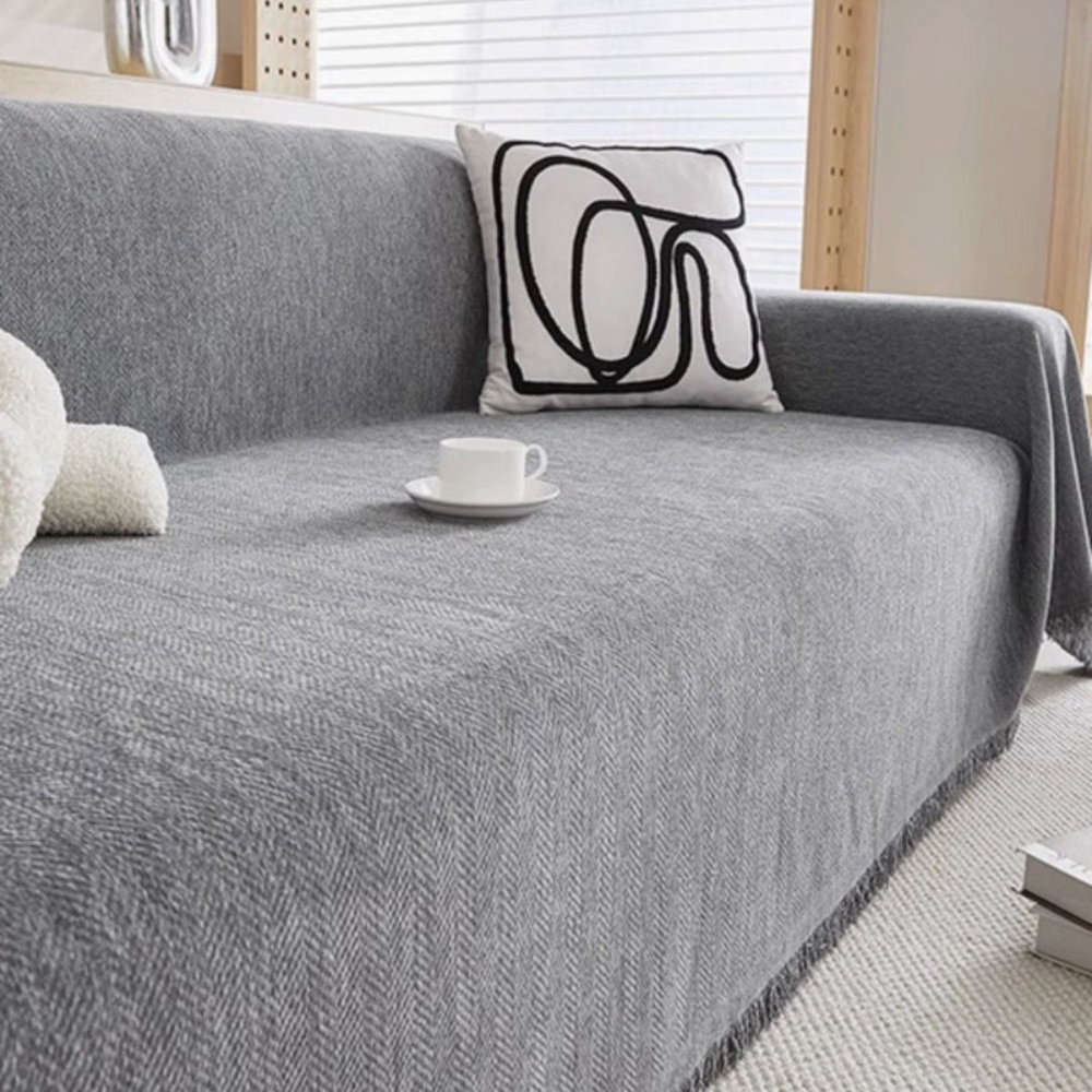 Living Room Pet Friendly Sofa Cover | Modern Slipcover Design
