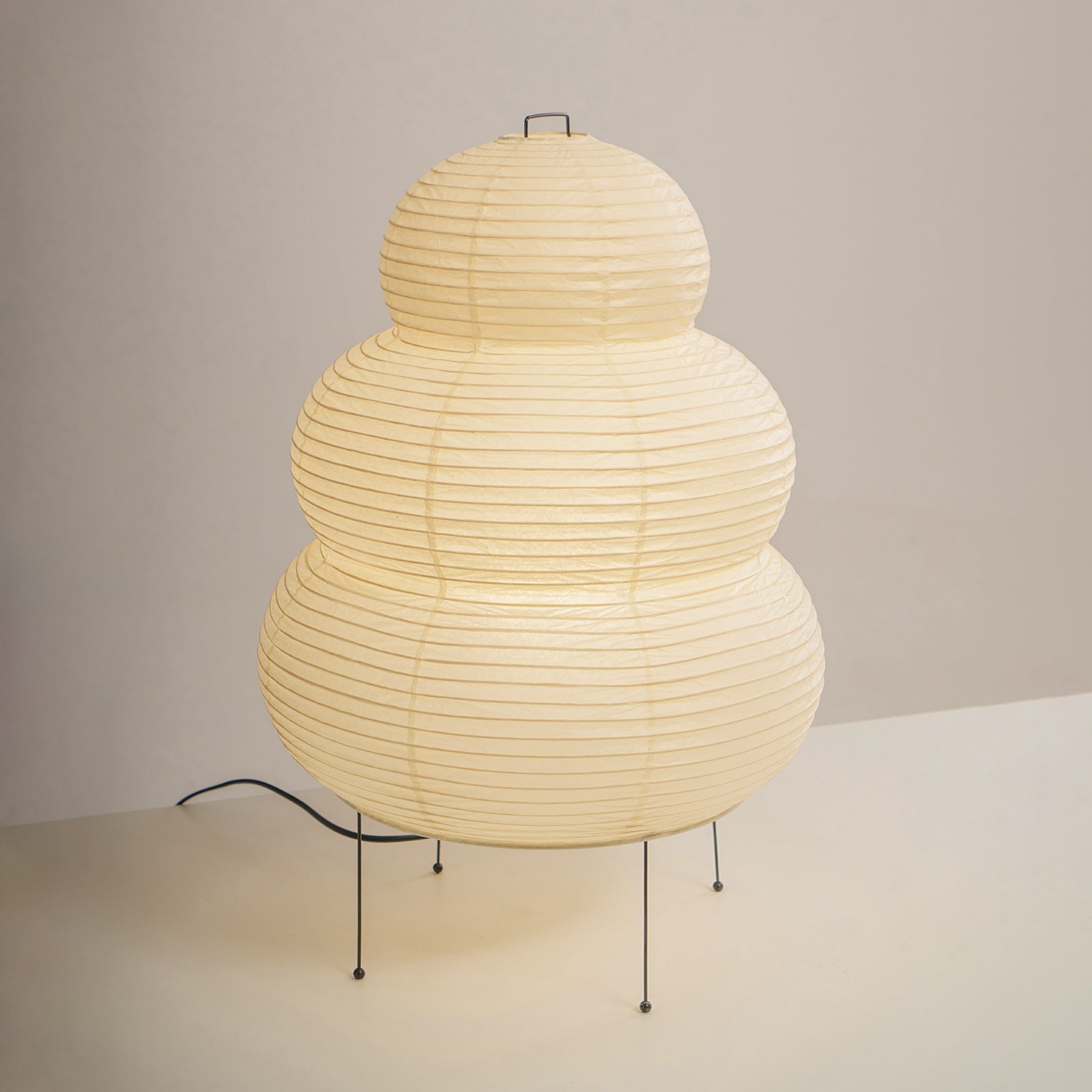 Table Lamp | Paper Shade Sculptural Table Light
