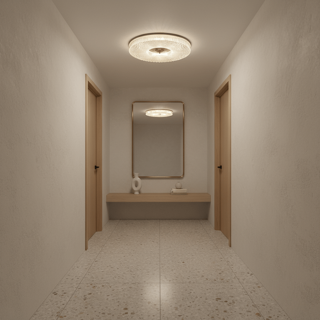 Ceiling Light | Round LED Textured Flush