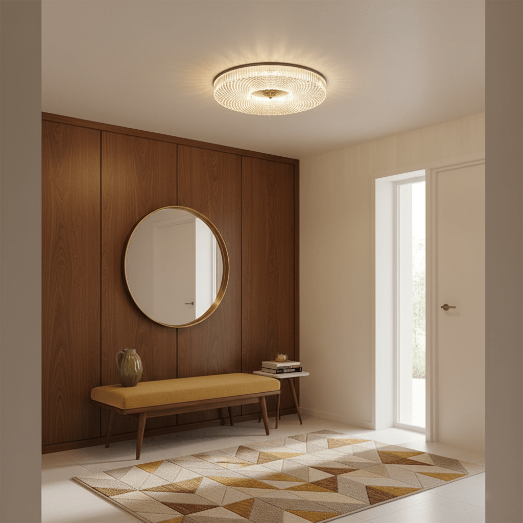 Ceiling Light | Round LED Textured Flush