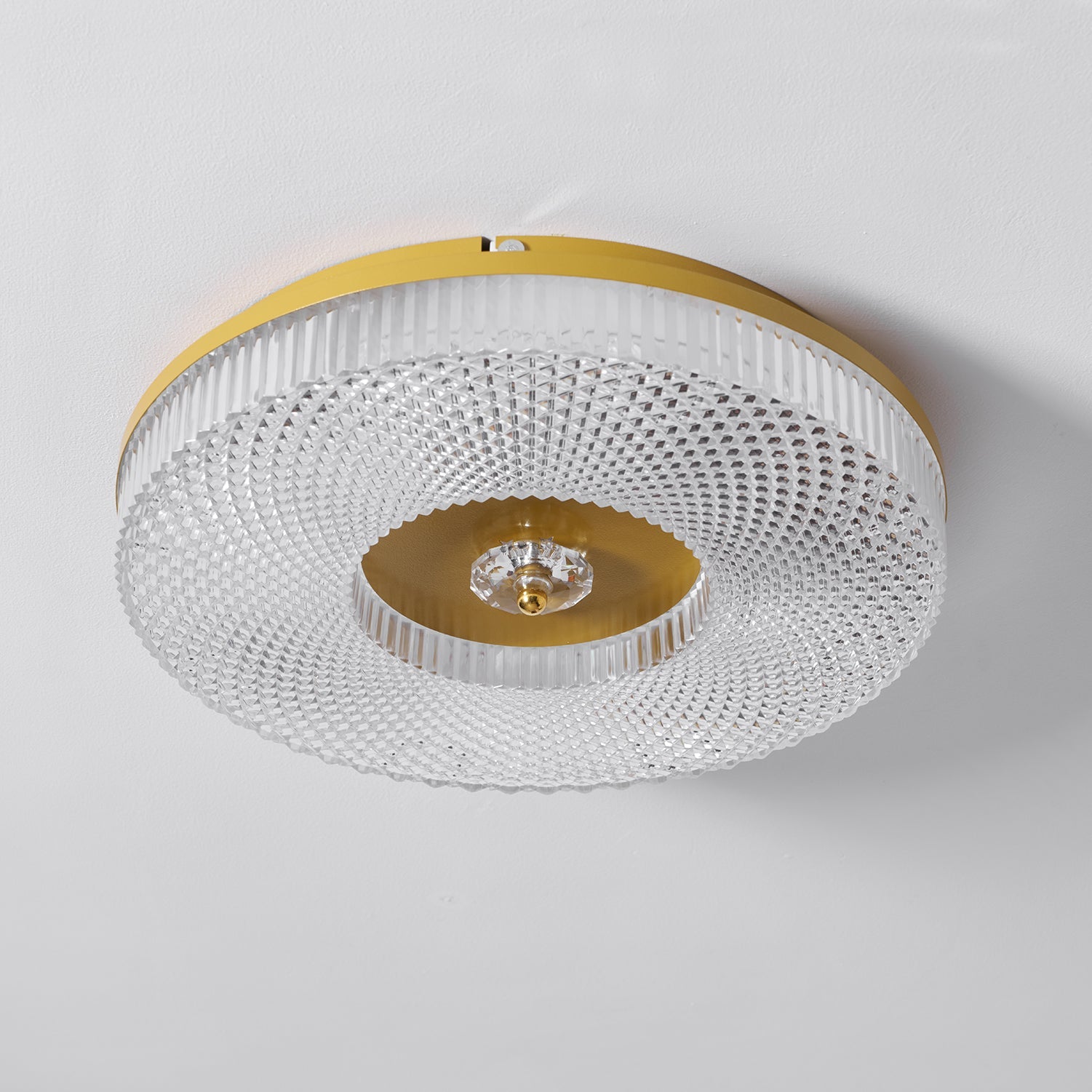Ceiling Light | Round LED Textured Flush