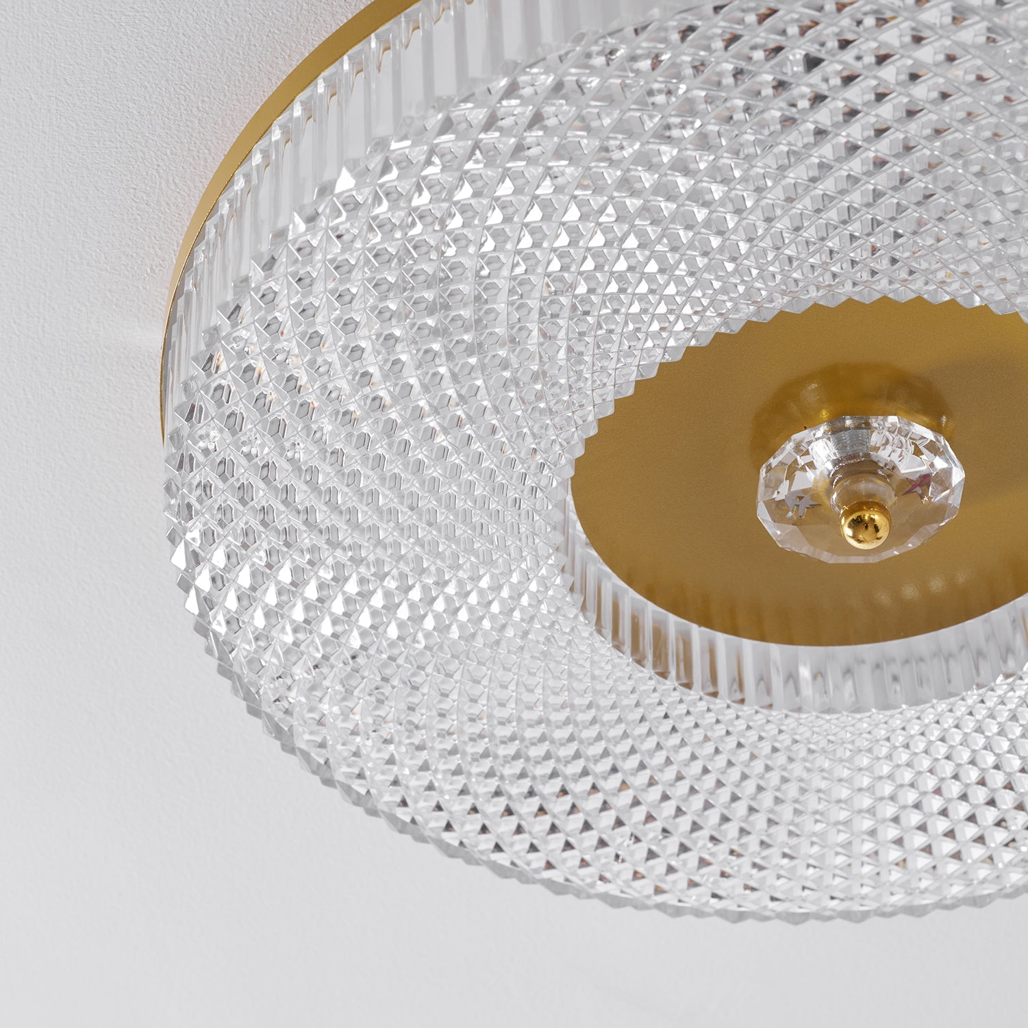 Ceiling Light | Round LED Textured Flush