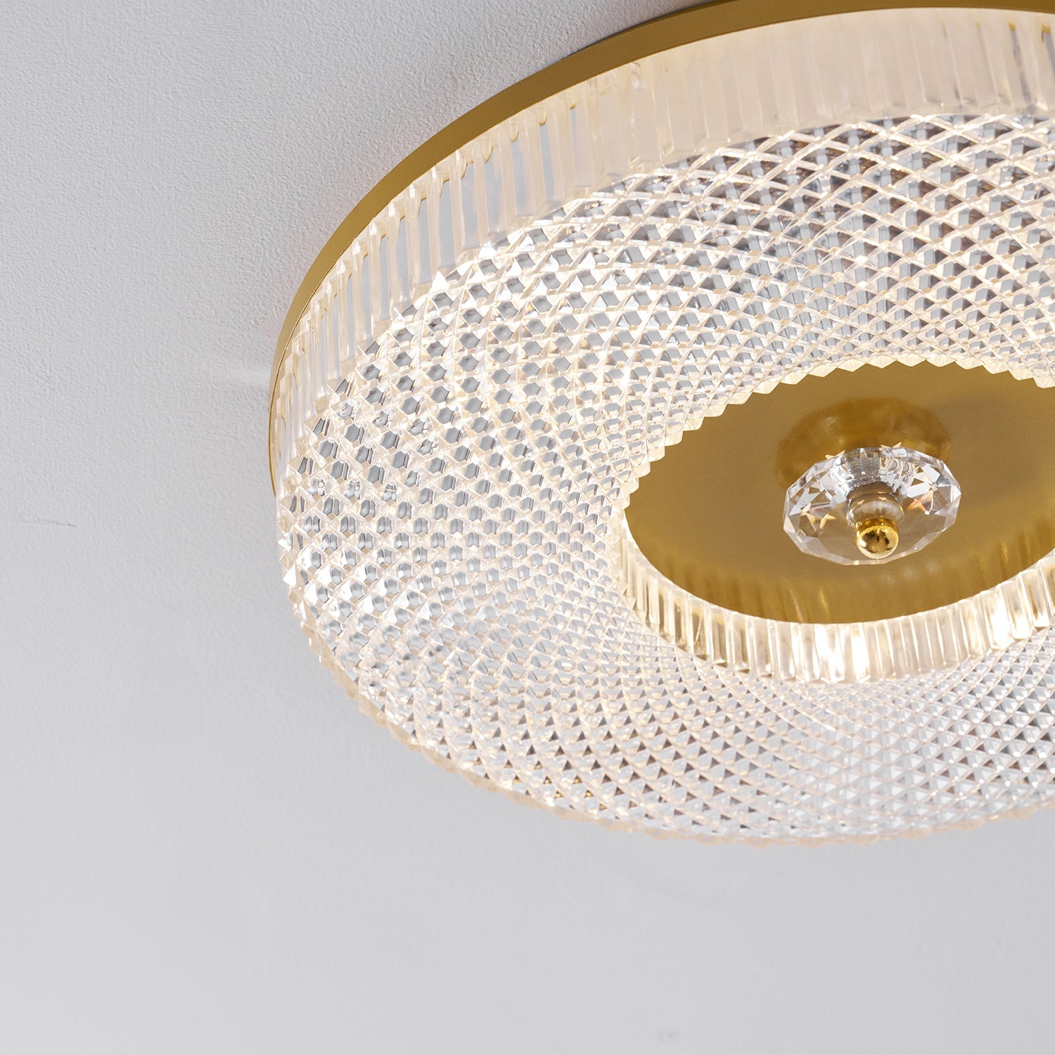 Ceiling Light | Round LED Textured Flush
