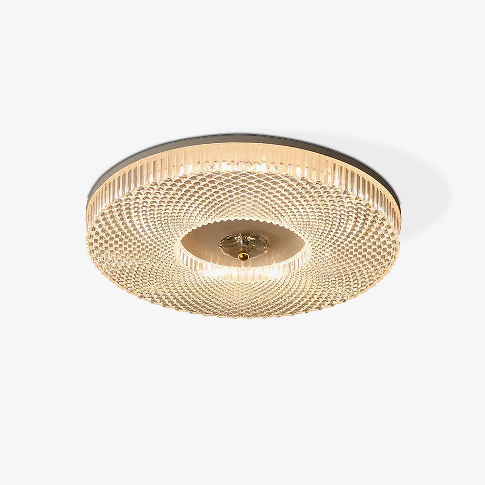 Ceiling Light | Round LED Textured Flush