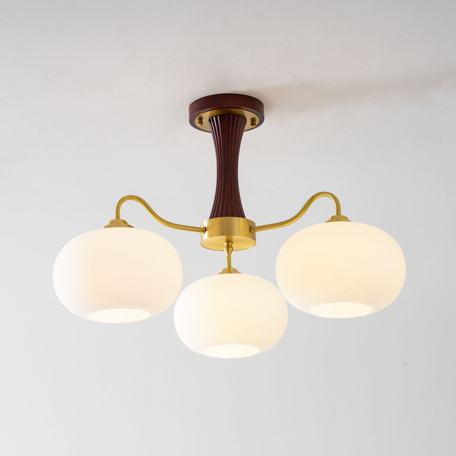 Ceiling Light | Multi-Arm Glass Shade