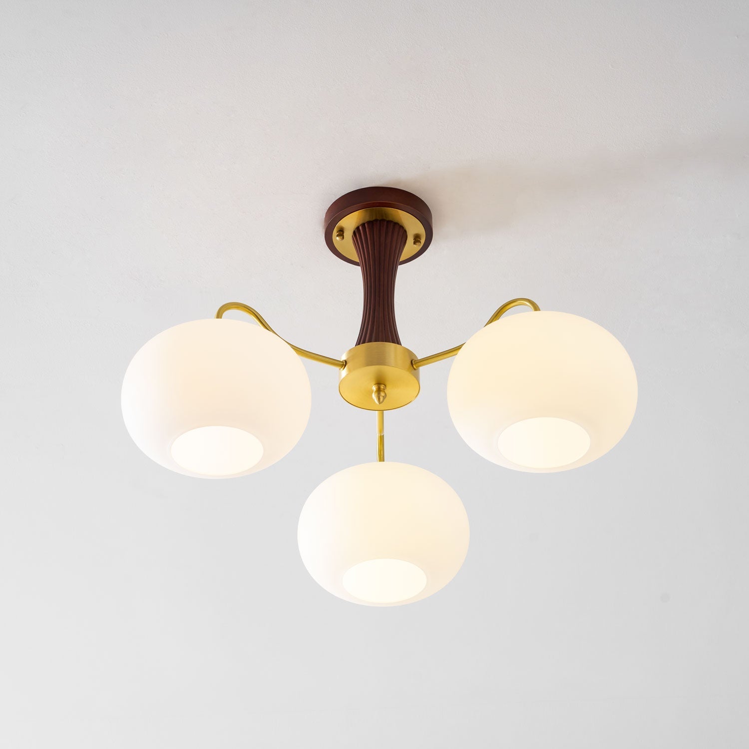 Ceiling Light | Multi-Arm Glass Shade