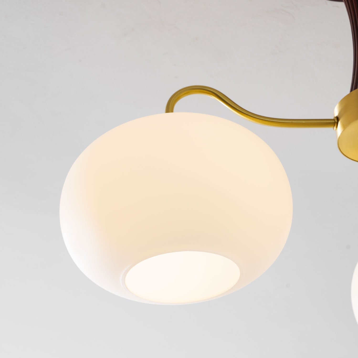 Ceiling Light | Multi-Arm Glass Shade