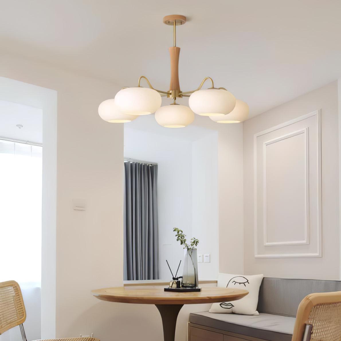Ceiling Light | Multi-Arm Glass Shade