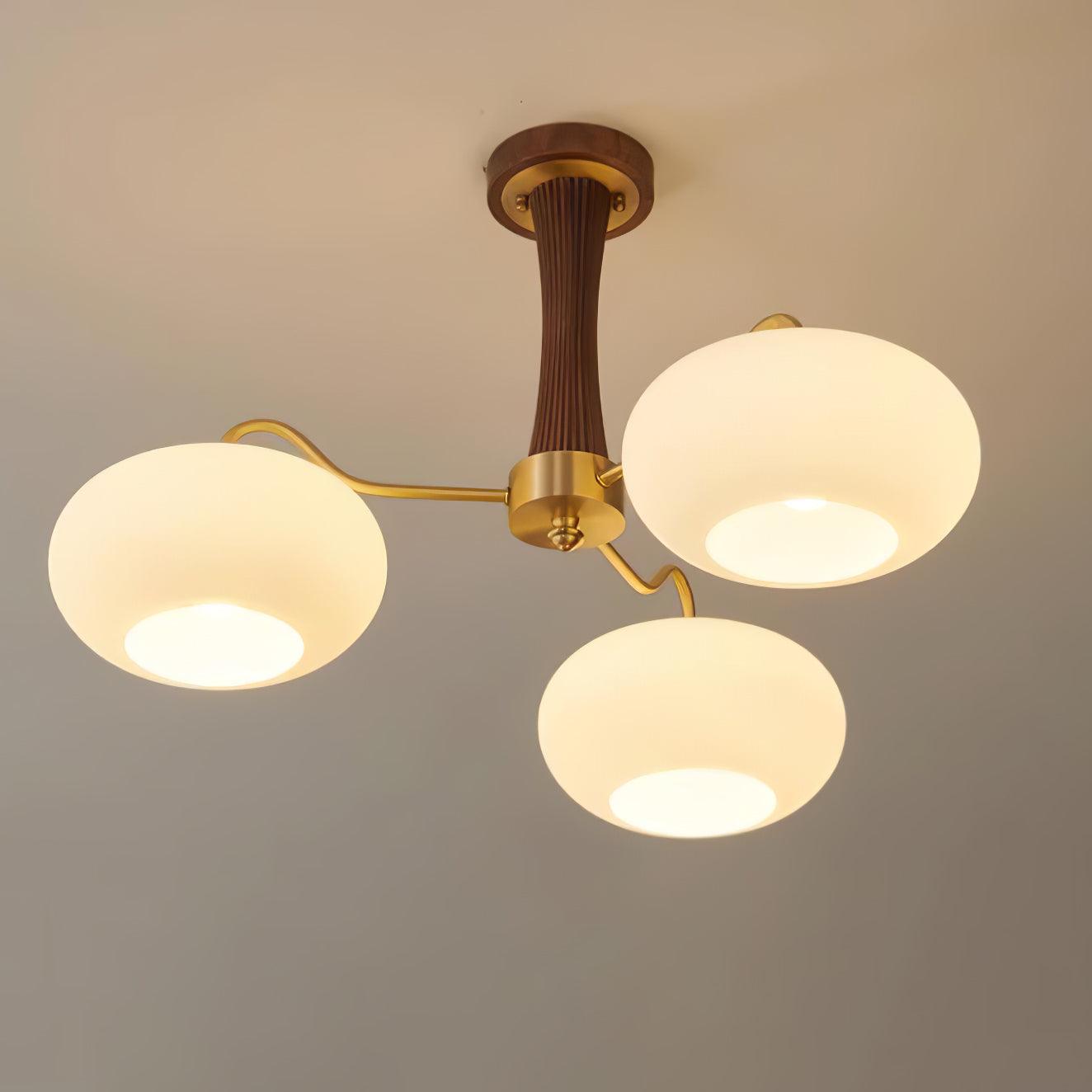 Ceiling Light | Multi-Arm Glass Shade