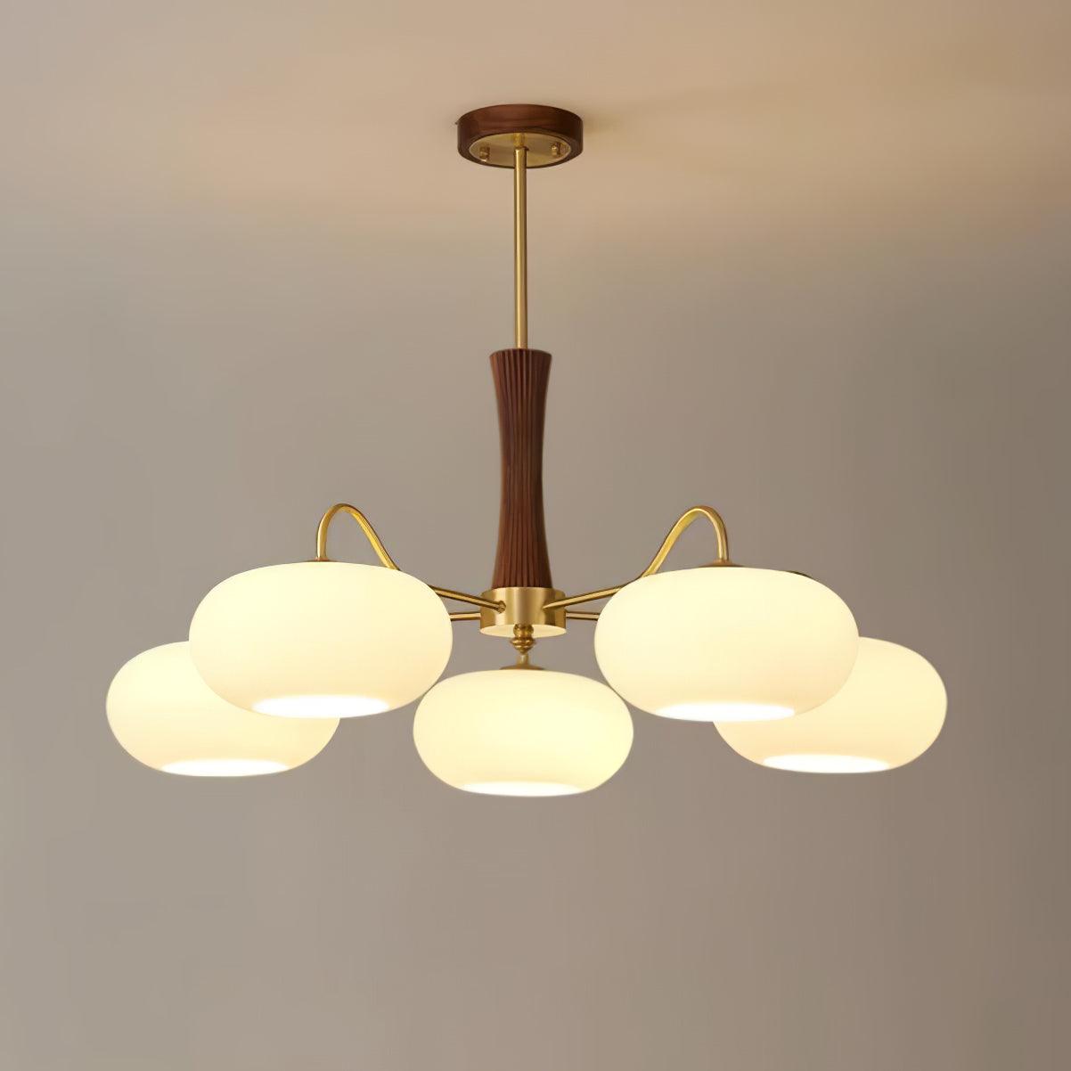 Ceiling Light | Multi-Arm Glass Shade