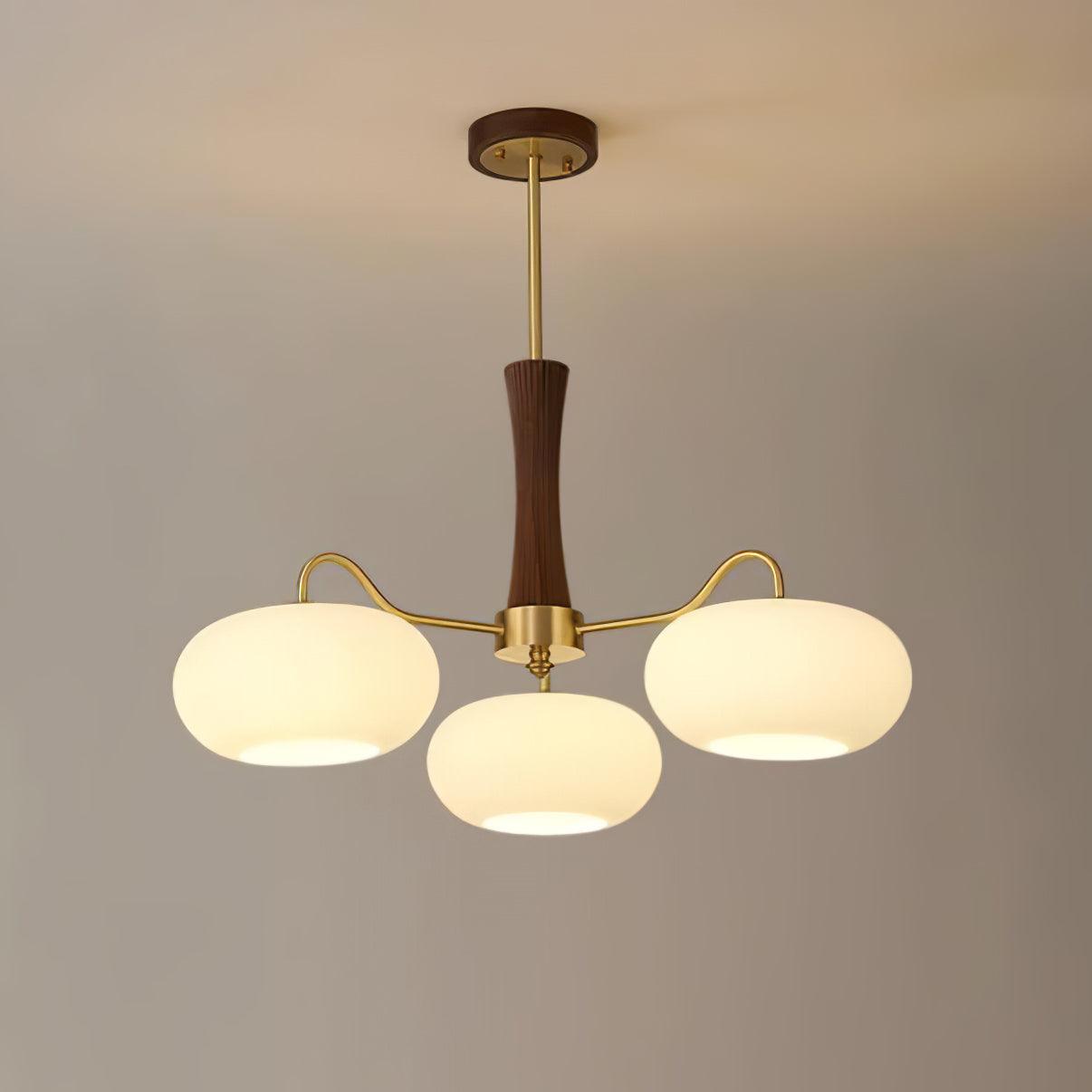 Ceiling Light | Multi-Arm Glass Shade