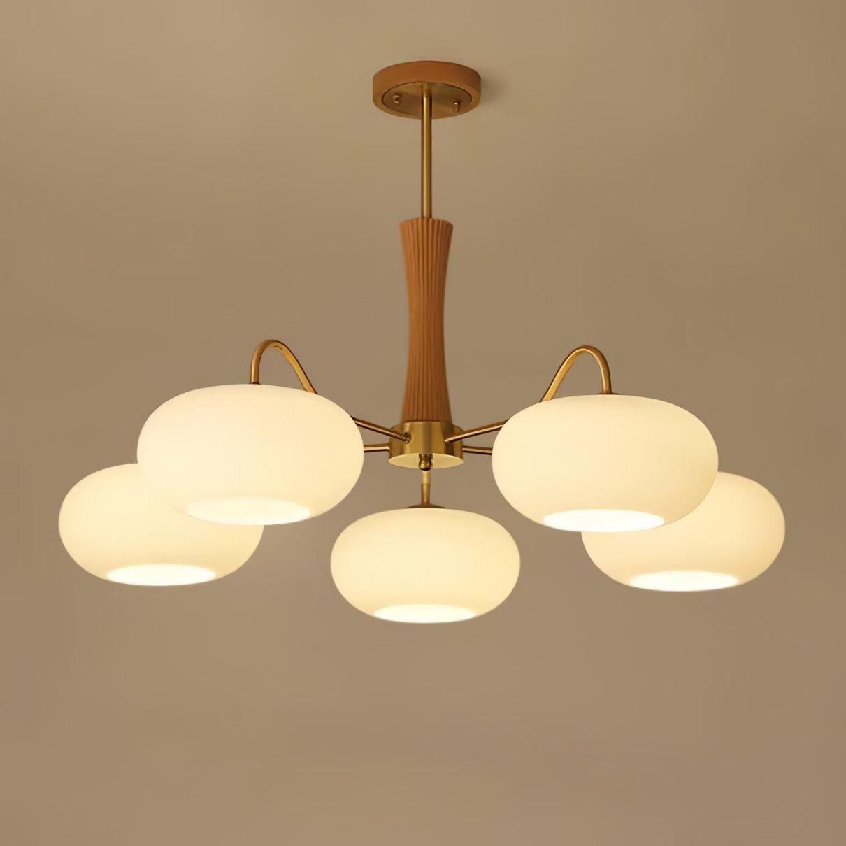 Ceiling Light | Multi-Arm Glass Shade