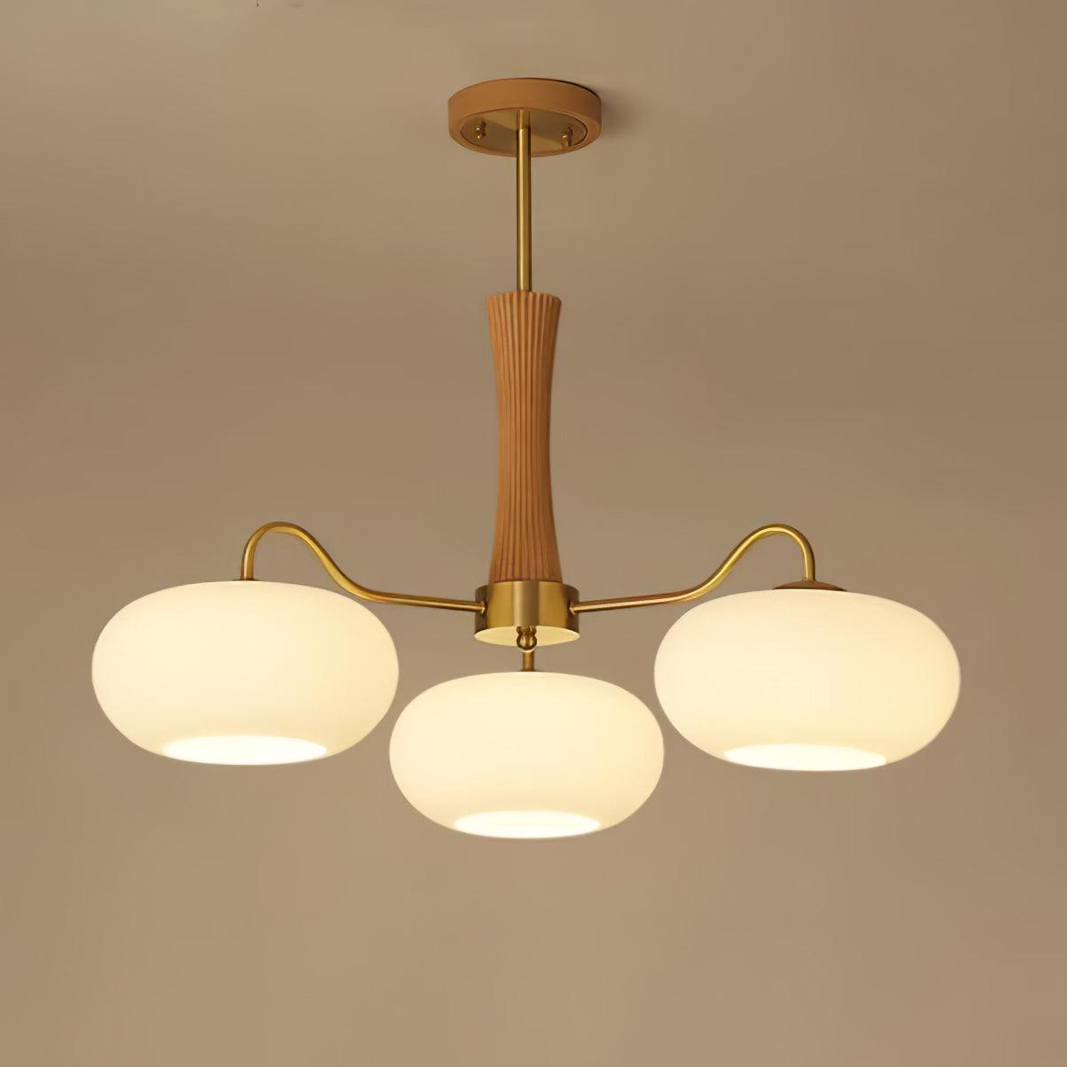 Ceiling Light | Multi-Arm Glass Shade